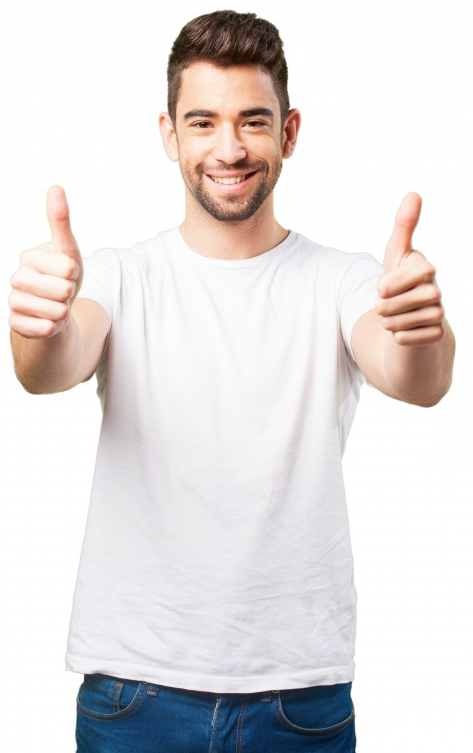 man-smiling-with-thumbs-up